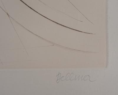 Hans Bellmer (1902-1975) - Fillette à vélo, gravure originale signée 2