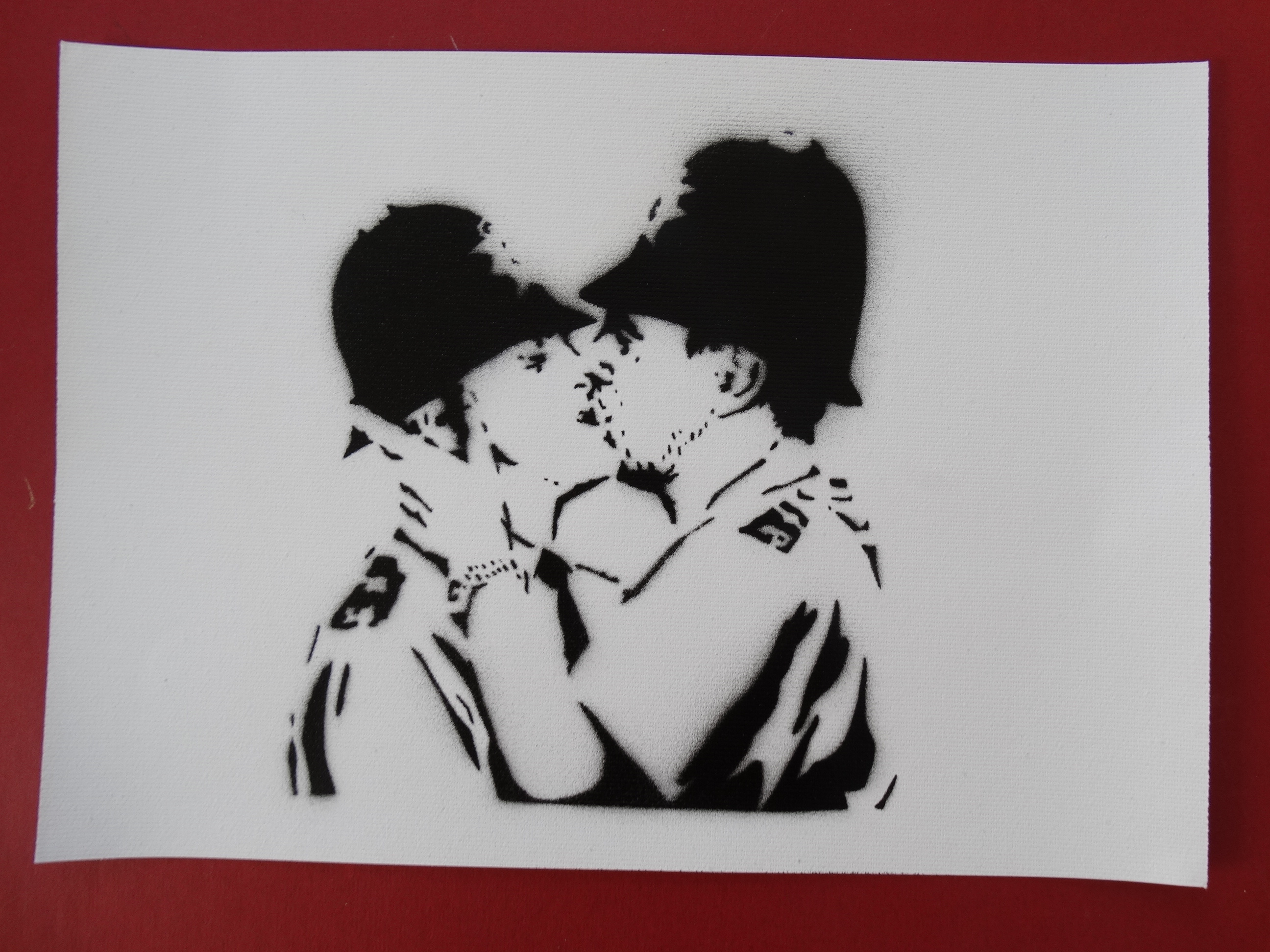BANKSY Banksy, Spray Paint Stencil on Canvas Original Dismaland