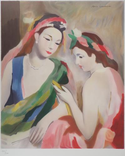 Marie LAURENCIN : Deux jeunes filles - Lithographie Originale Signée 2