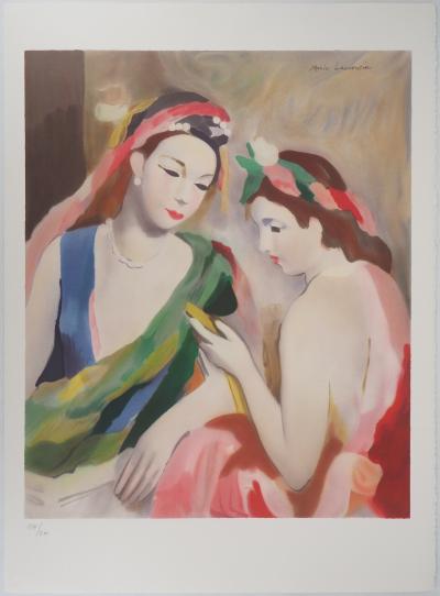 Marie LAURENCIN : Deux jeunes filles - Lithographie Originale Signée 2