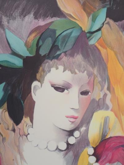 Marie LAURENCIN : Le collier de perles - Lithographie Originale Signée 2