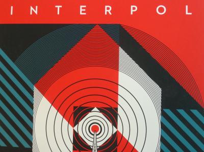 Shepard FAIREY (OBEY) : Interpol - Sérigraphie originale signée 2