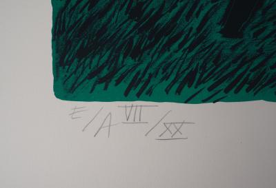 Guillaume CORNEILLE - Oiseaux sous la lune - Lithographie Originale Signée 2
