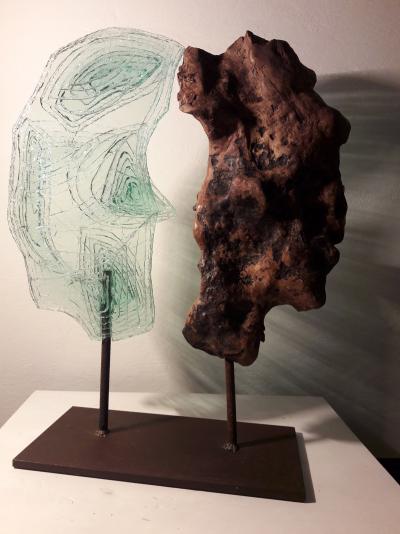 Bernard Froment : Entre Nous, 2017 , Sculpture , Oeuvre signée à la main 2