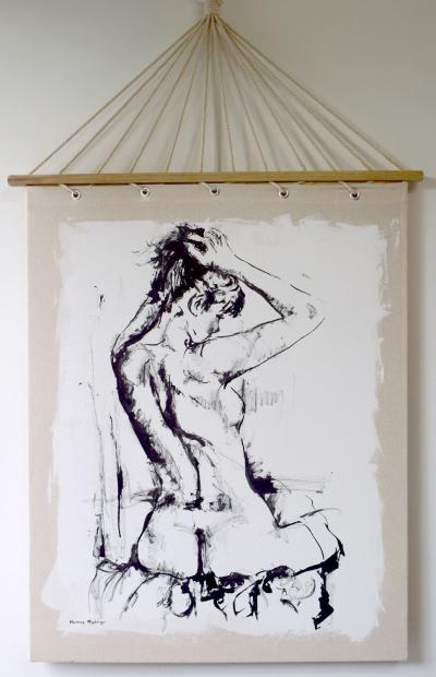 Marcos Rodrigo : Clélie, 2018 , Peinture , Oeuvre signée à la main 2
