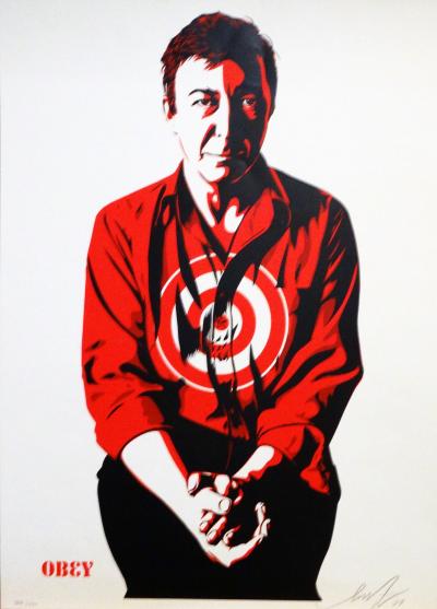 Shepard FAIREY (Obey) - Jasper Johns, 2001 - Sérigraphie signée 2