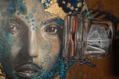 Yoyo Ich - Silence 3, 2017 - Technique mixte sur toile 2
