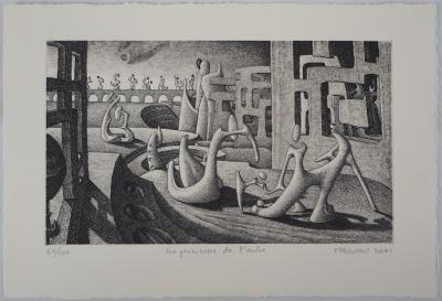 Didier MAZURU : Les promesses de l’aube - Gravure Originale Signée 2