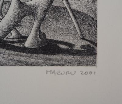 Didier MAZURU : Les promesses de l’aube - Gravure Originale Signée 2