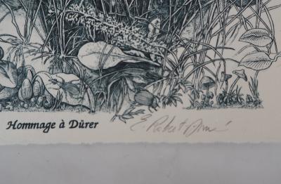 Eric ROBERT-AYME : Hommage à Dürer - Gravure Originale Signée 2