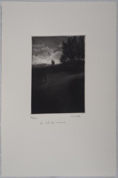 Albert WODA : Où est la source - Gravure Originale Signée 2