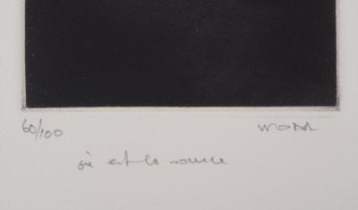 Albert WODA : Où est la source - Gravure Originale Signée 2