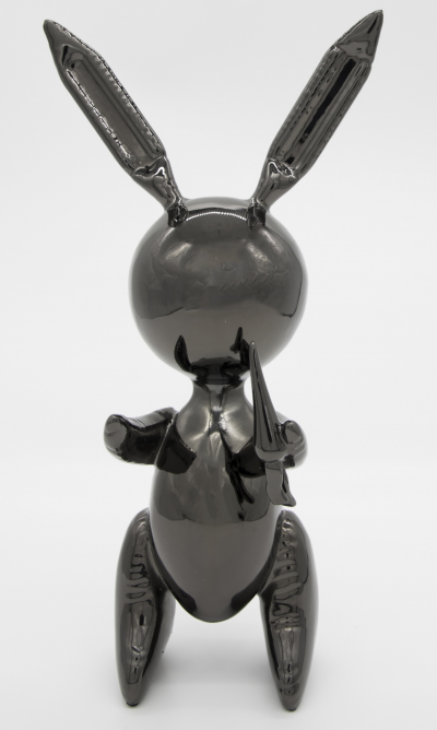 Jeff Koons (d’après) - Black Rabbit - Alliage de zinc 2