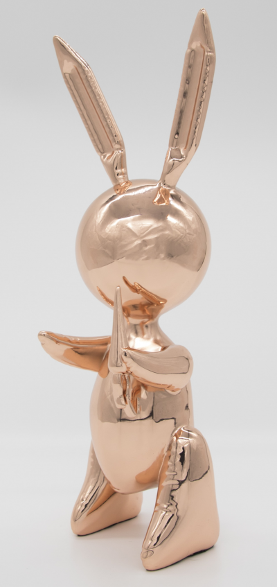 Jeff KOONS (d’après) - Rose Gold Rabbit - Alliage de zinc 2