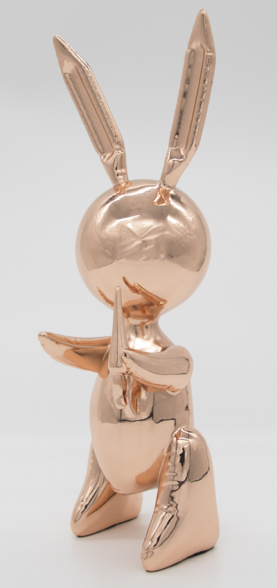 Jeff Koons (d’après) - Rose Gold Rabbit - Alliage de zinc 2