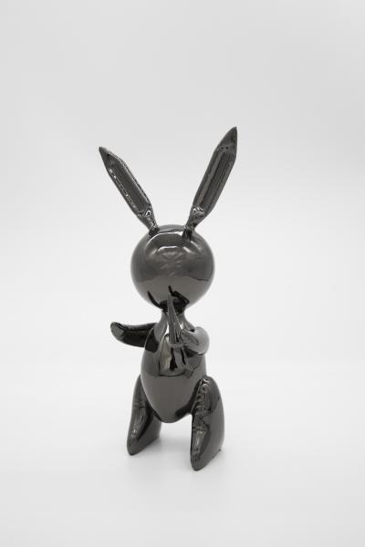 Jeff Koons (d’après) - Black Rabbit - Alliage de zinc 2
