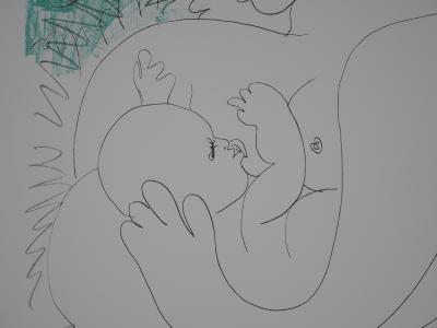 Pablo PICASSO (after): Maternity, large model - Signed lithograph 2