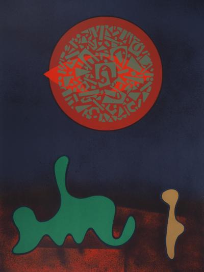 Ervin NEUHAUS (1928-2012) L’aube  Lithographie originale sur Vélin 2