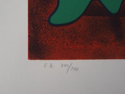 Ervin NEUHAUS (1928-2012) L’aube  Lithographie originale sur Vélin 2