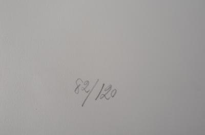 CHU TEH CHUN : Composition en bleu - Lithographie Originale Signée 2