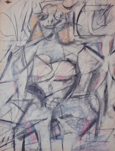 Willem de Kooning (d’après) - Composition, lithographie 2