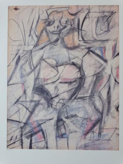 Willem de Kooning (d’après) - Composition, lithographie 2