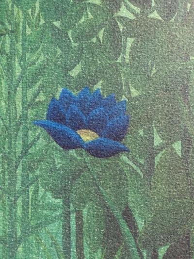 Henri ROUSSEAU  (d’après) : Le repas du Lion, Lithographie signée, édition limitée 2