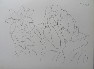 Henri MATISSE (d’après) : L'attente, 1943 - Lithographie signée 2