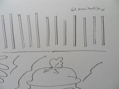 Henri MATISSE (d’après) : Nature morte à la coquille - Lithographie signée, 1943 2