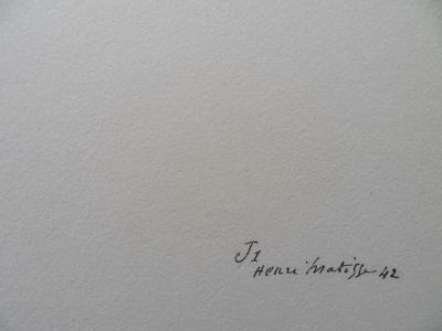 Henri MATISSE (d’après) : Bouquet de fleurs - Lithographie signée, 1943 2