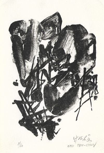 ChuTEH CHUN  - Carte vœux - Lithographie originale signée au crayon 2