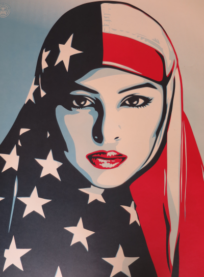 Shepard FAIREY (Obey) - We Love People Are greater than fear - Impression offset 2