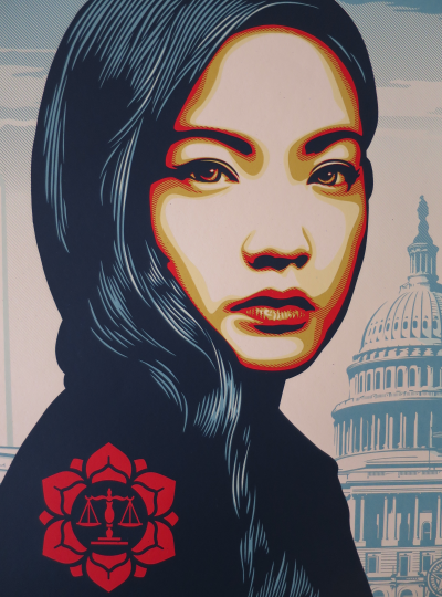 Shepard Fairey (Obey) We The Future  Rise to Rewrite the law numéroté 2