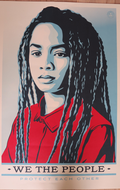 Shepard FAIREY (Obey) - We Love People Protect Each Other - Sérigraphie 2
