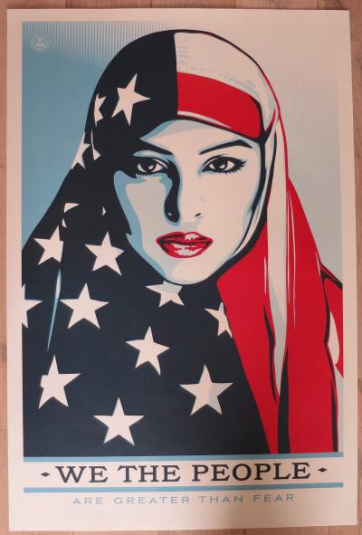 Shepard FAIREY (Obey) - We Love People Are greater than fear - Impression offset 2