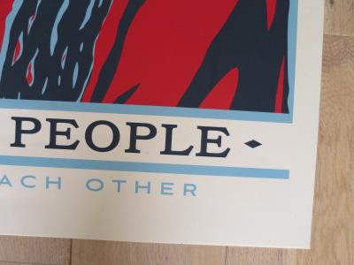 Shepard FAIREY (Obey) - We Love People Protect Each Other - Sérigraphie 2
