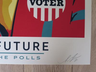 Shepard FAIREY (Obey) - We The Future  Power To The Polls 2