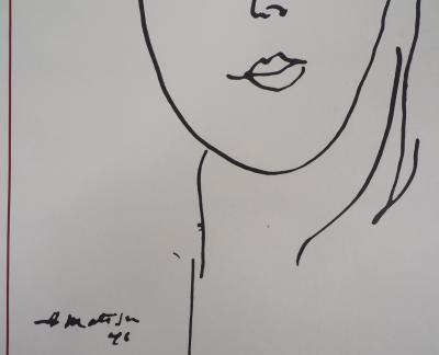 Henri Matisse - Elsa Triolet, lithographie originale signée 2