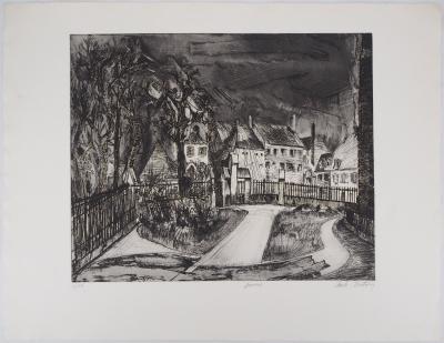 Claude BRETON : Amiens - Gravure Originale Signée 2