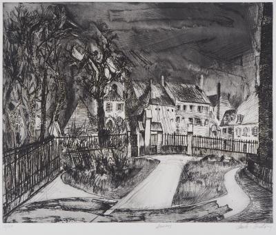 Claude BRETON : Amiens - Gravure Originale Signée 2