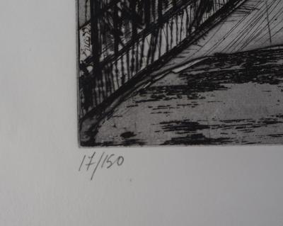 Claude BRETON : Amiens - Gravure Originale Signée 2