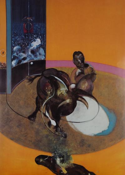 Francis BACON (d’après) - Combat de taureau, affiche originale 2