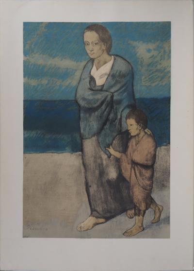 Pablo PICASSO (d’après) : Mère et enfant - Lithographie Signée 2