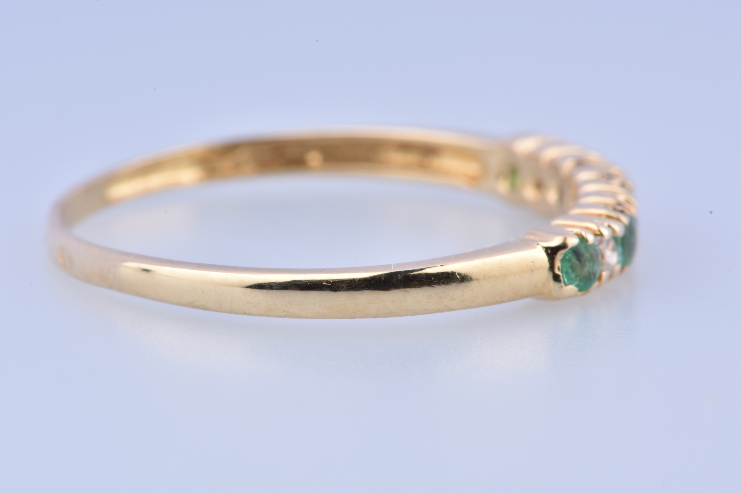 2.20 CT créé Diamond /& Ovale Émeraude Solitaire Charm Pendentif 14k or Jaune