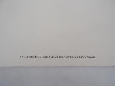André DUNOYER DE SEGONZAC : Chemin en fleurs - Gravure Originale Signée 2