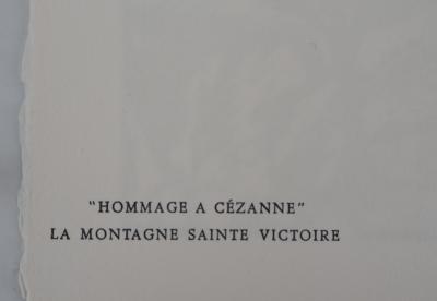 Jacques HALLEZ : Hommage à Cézanne - Gravure Originale 2