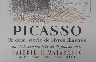 Pablo PICASSO (d’après) - Femme de profil - Affiche originale d’époque 2