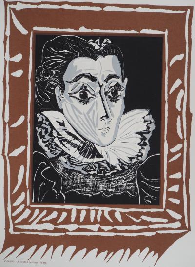 Pablo PICASSO (after) - Lady with the ruff, signed lithograph 2