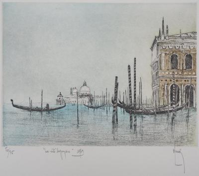 Bernard LOUEDIN : Venise, La cité lagunaire - Gravure Originale Signée 2