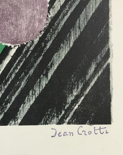 Jean CROTTI (nachher) - Kosmisches Uhrwerk, signierte Originallithographie 2